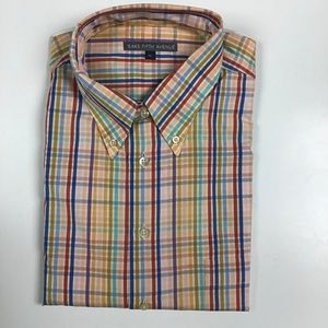 New Saks Fifth Avenue Plaid Shirt XL